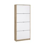 Zapatera-Roble-Blanco-Brillante-4-Puertas