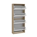 Zapatera-Roble-Blanco-Brillante-4-Puertas