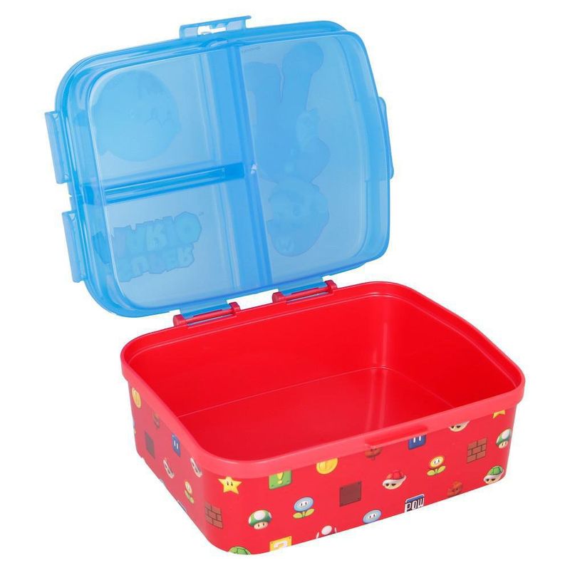 Contenedor De Alimento XL Con Compartimientos Super Mario - Nintendo