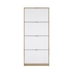 Zapatera-Roble-Blanco-Brillante-4-Puertas