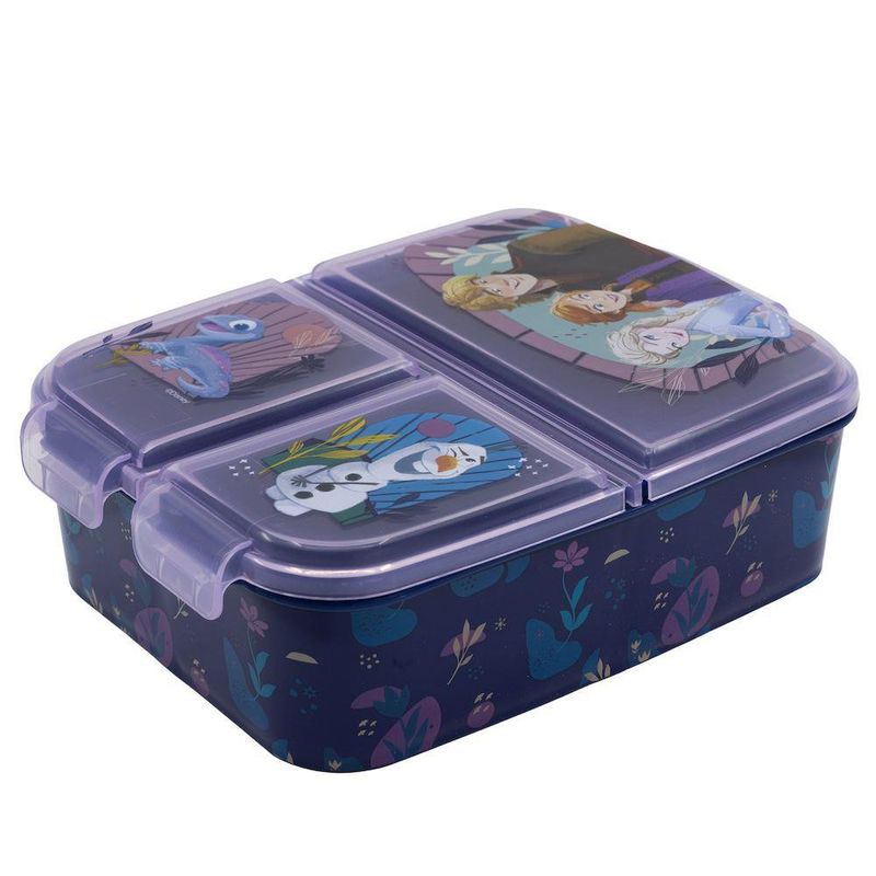 Contenedor De Alimento Con Compartimientos Frozen - Disney