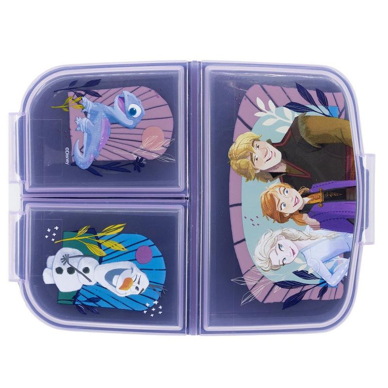 Contenedor De Alimento Con Compartimientos Frozen - Disney