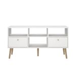 Rack Zoe para TV Blanco 2 Gavetas