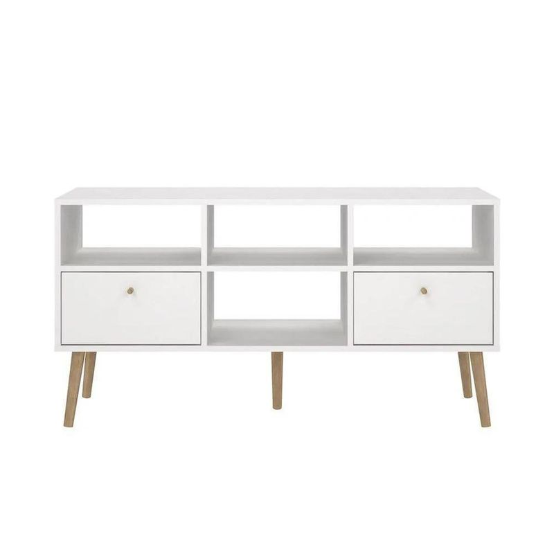 Rack Zoe para TV Blanco 2 Gavetas