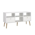 Rack Zoe para TV Blanco 2 Gavetas
