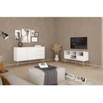 Rack Zoe para TV Blanco 2 Gavetas