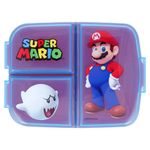 Contenedor De Alimento Con Compartimientos Super Mario - Nintendo