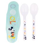 Set De 2 Cucharas Para Viaje Diseño Mickey Mouse - Disney