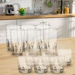 Set De 12 Vasos Prisma - Cristar