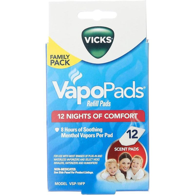 Set De 12 Pads Aromatizantes Menthol - Vicks