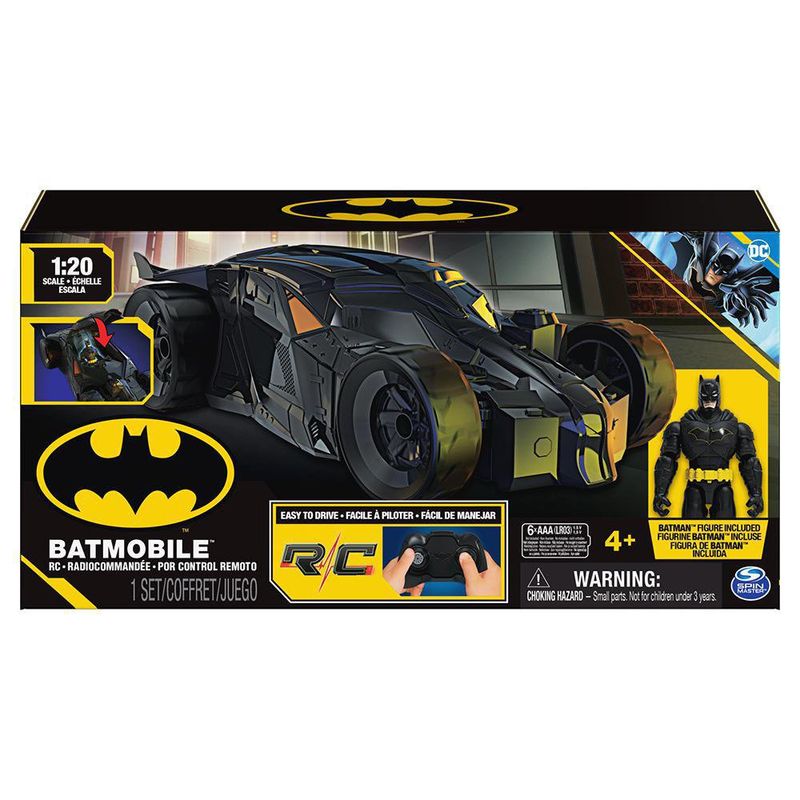 Batimóvil A Radio Control Con Figura De Acción - Batman
