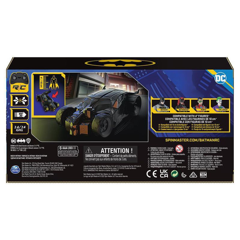 Batimóvil A Radio Control Con Figura De Acción - Batman