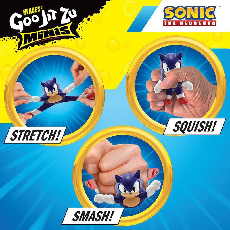 Mini Figura Sonic Diseños Surtidos - Goo Jit Zu