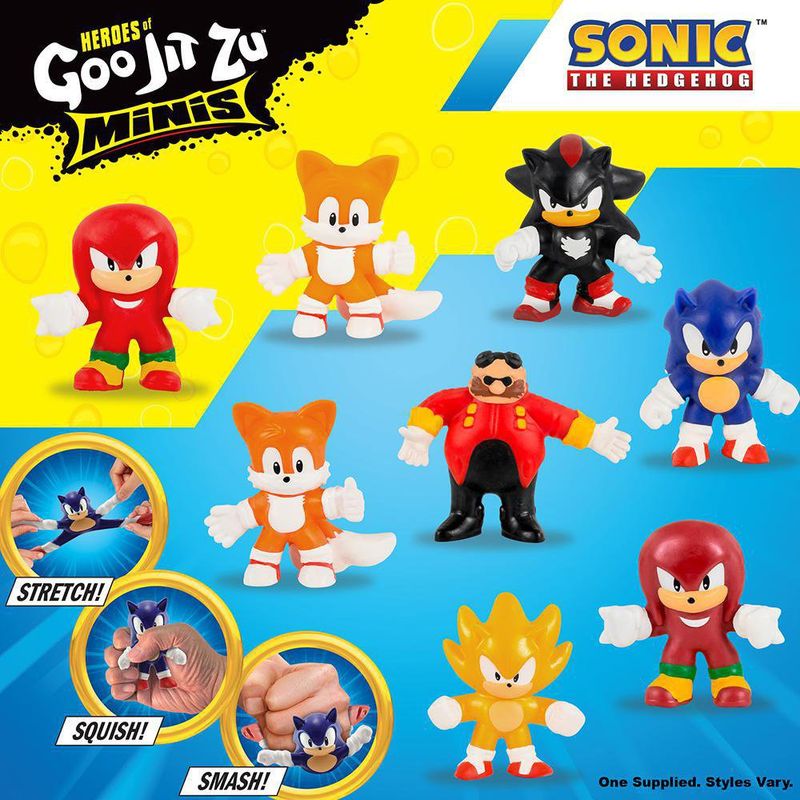 Mini Figura Sonic Diseños Surtidos - Goo Jit Zu