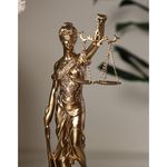 Dama De La Justicia Color Bronce 13x14x36 Cm - Concepts