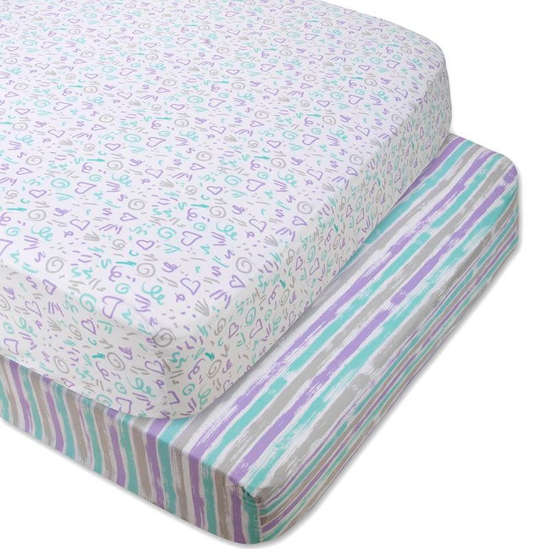 Sábanas Para Cuna Diseño Corazones De 2 Pzas - Baby Essentials