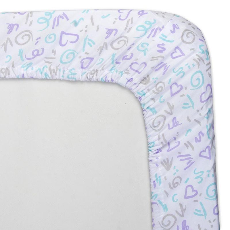 Sábanas Para Cuna Diseño Corazones De 2 Pzas - Baby Essentials