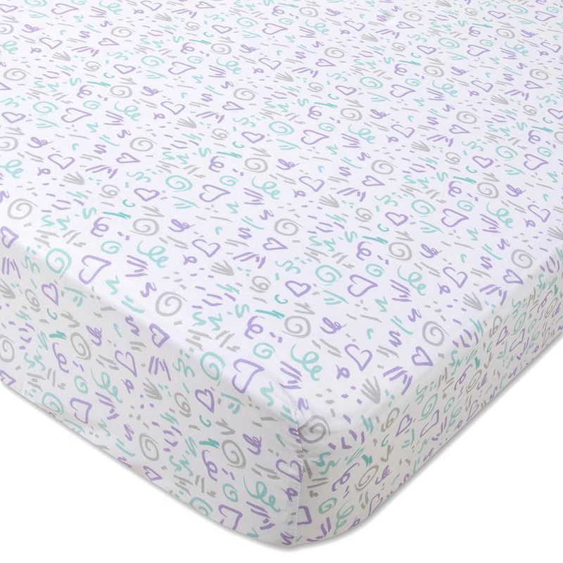 Sábanas Para Cuna Diseño Corazones De 2 Pzas - Baby Essentials