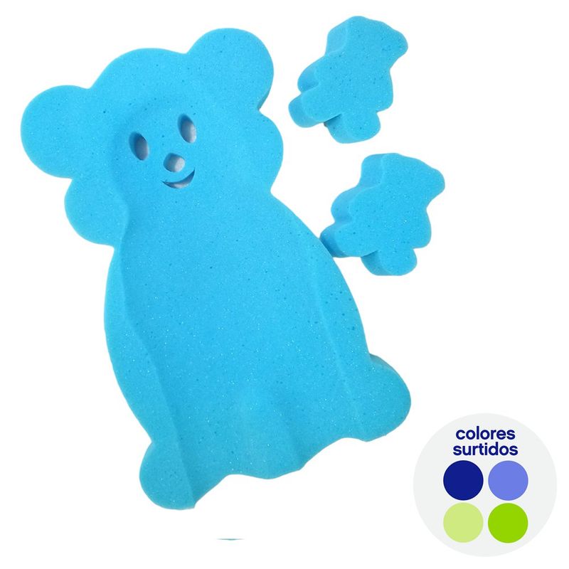 esponja de baño para bebés colores surtidos