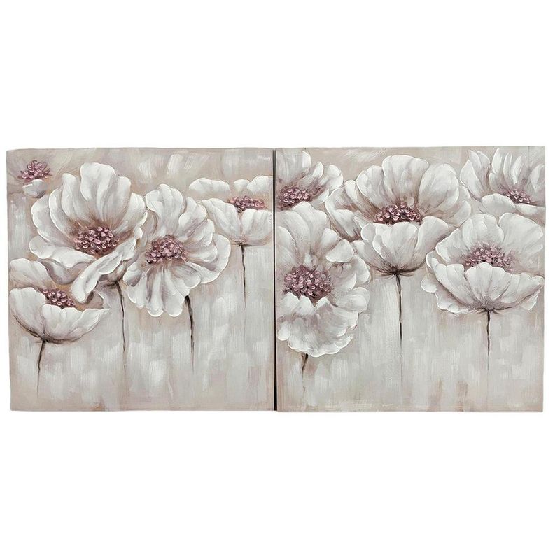 Cuadro De Flores Lila 100x3x100 Cm Diseños Surtidos - Concepts