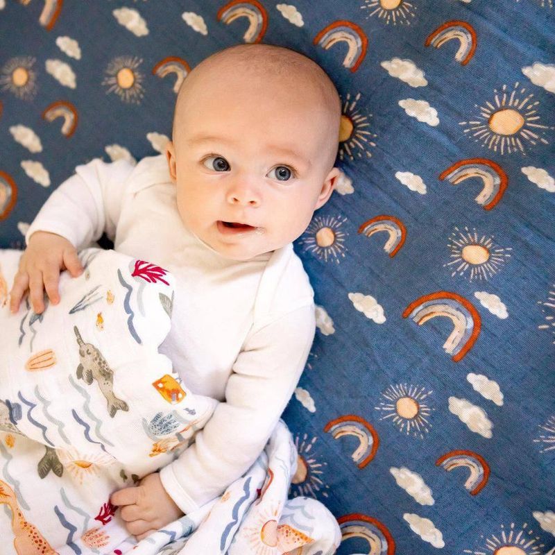 Sábana Cobertora Para Cuna Hola Amanecer - Bebe Au Lait
