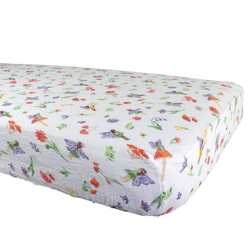 Sábana Cobertora Para Cuna Hadas Del Bosque - Bebe Au Lait