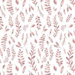 Sábana Cobertora Para Cuna Hojas Rosadas - Bebe Au Lait