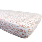 Sábana Cobertora Para Cuna Hojas Rosadas - Bebe Au Lait