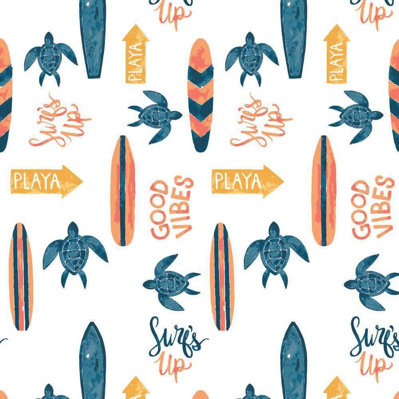 Sábana Cobertora Para Cuna Surf - Bebe Au Lait