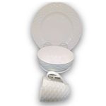Vajillas Con Relieve De 12 Pzas - Toscana