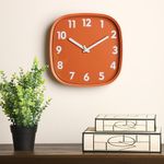 Reloj De Pared Naranja 29.7x4.7x29.7 Cm - Concepts