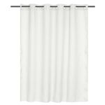 Cortina De Baño Waffle Sin Ganchos Blanca 180X180 Cm - Viva