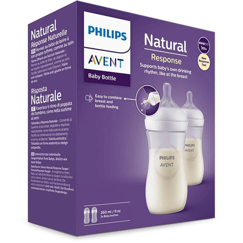 Set de Biberones Philips Avent Anticólicos de 260 ml 2 pzas