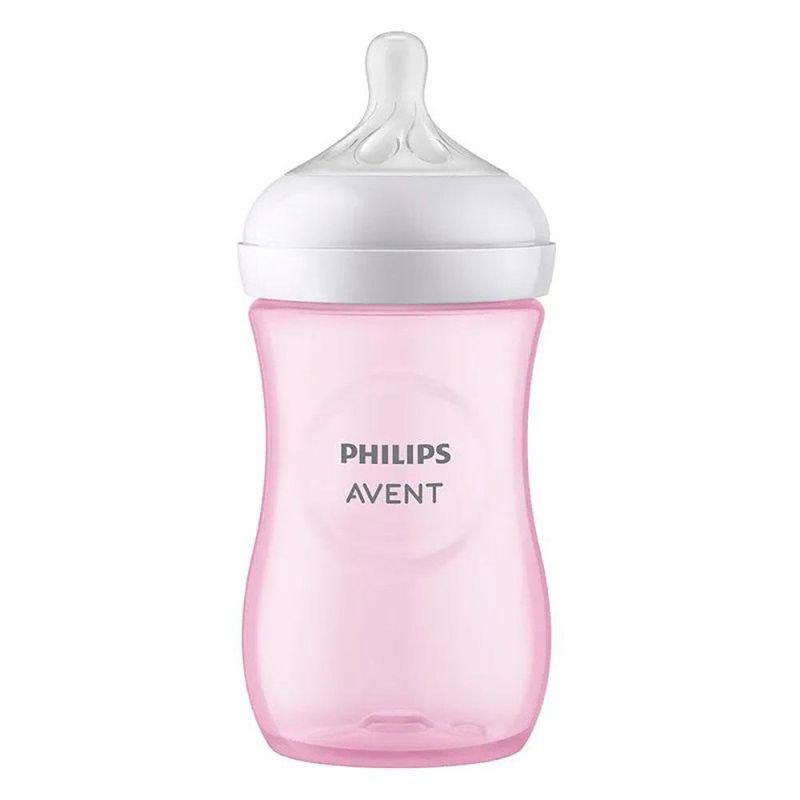 Set De Biberones Natural Response Rosado 3.0 9 Oz - Avent