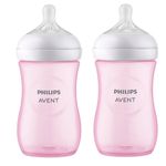 Set De Biberones Natural Response Rosado 3.0 9 Oz - Avent