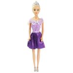 Muñeca Princesa Vestido Morado 12 Plg - Tip-top