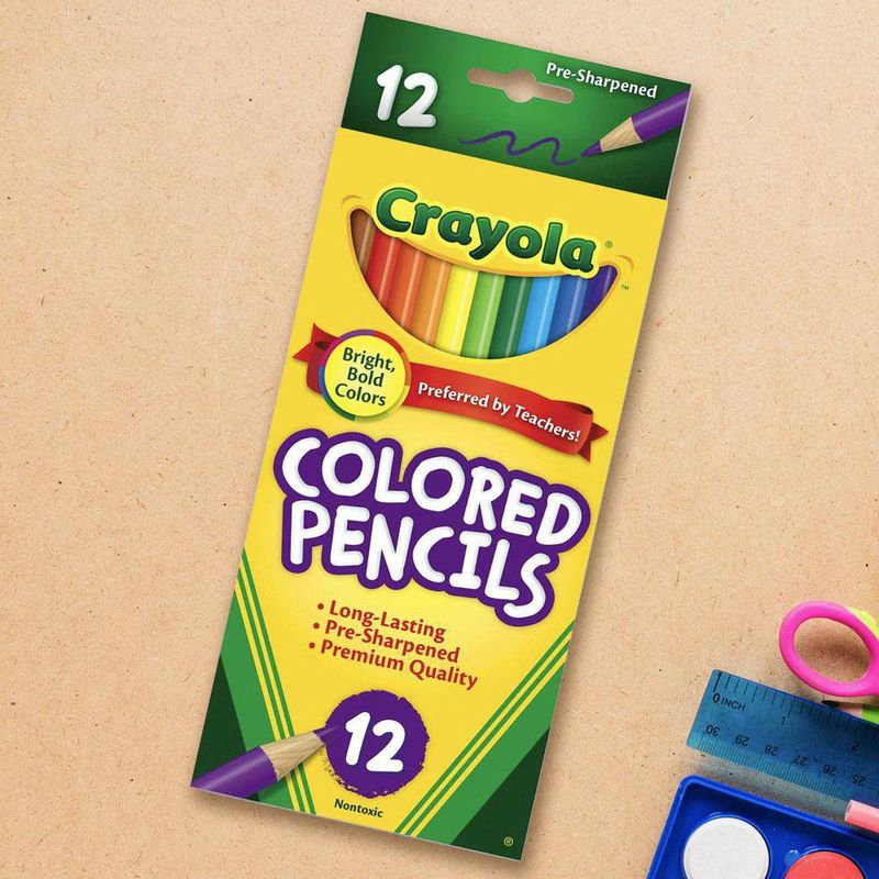 LAPICES DE COLORES CRAYOLA CM 12L DE MADERA 1 CAJA CON 12 PIEZAS