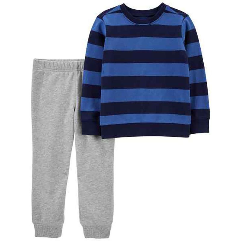 Pants y Sudadero Rayado para Niño - Carters Varias Tallas