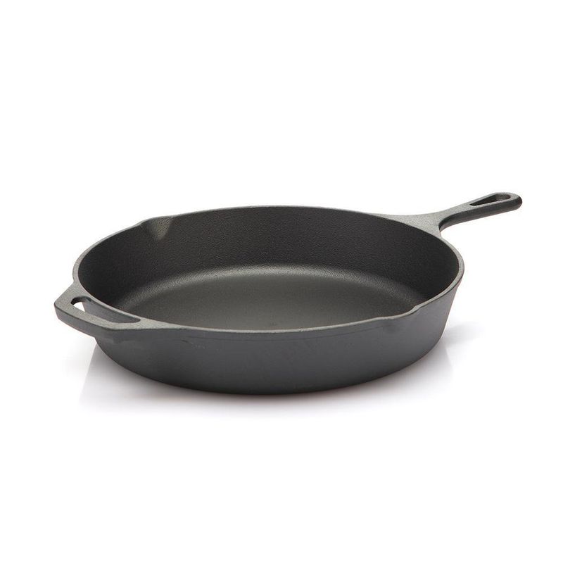 Sartén Tipo Skillet Hierro Fundido 30 Cm Negro - Picca