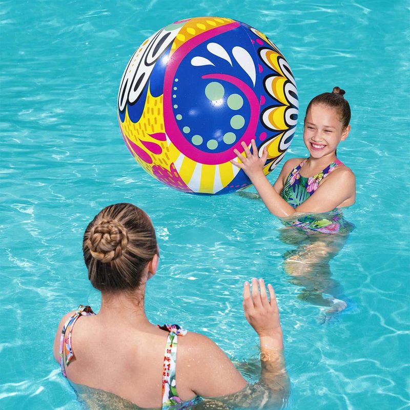 Pelota de Playa Inflable con Diseño Colorido y Divertido