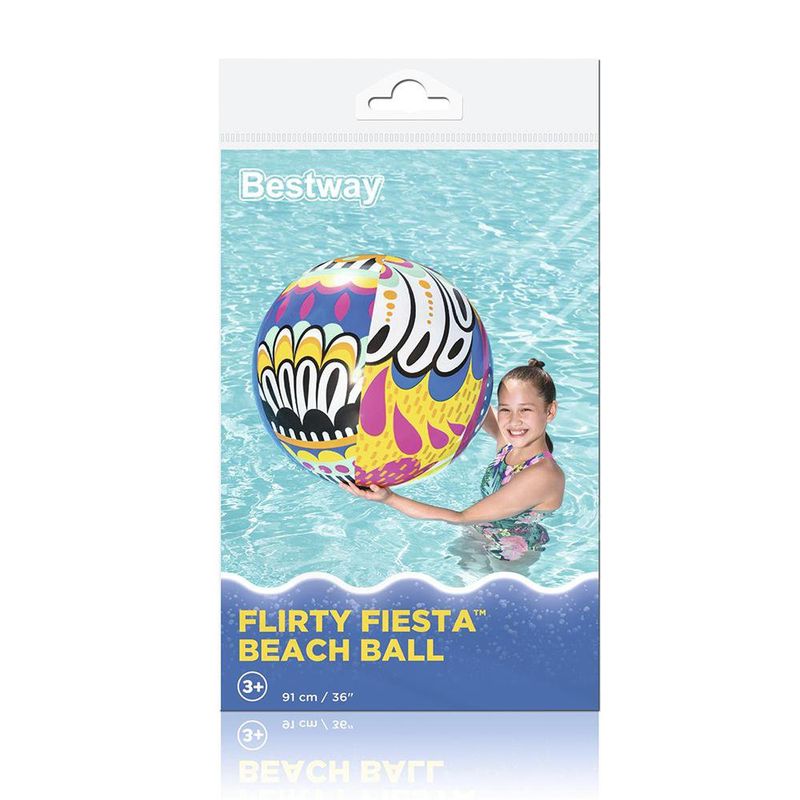 Pelota de Playa Inflable con Diseño Colorido y Divertido