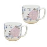 Set de 2 Pocillos Diseño Rosas 16.9 Oz - Toscana