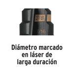 Broca Escalonada con 12 Escalones de 3/16 - 7/8 Plg - Truper