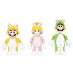 Set de Figuras de Mario World 3D de 4 Plg