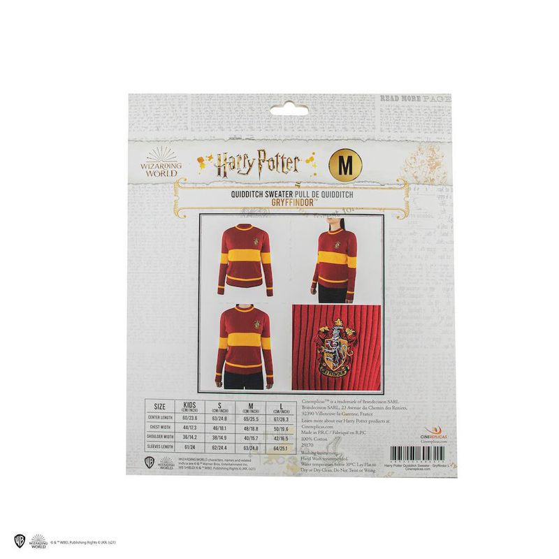 Jersey Gryffindor Quidditch M - Harry Potter