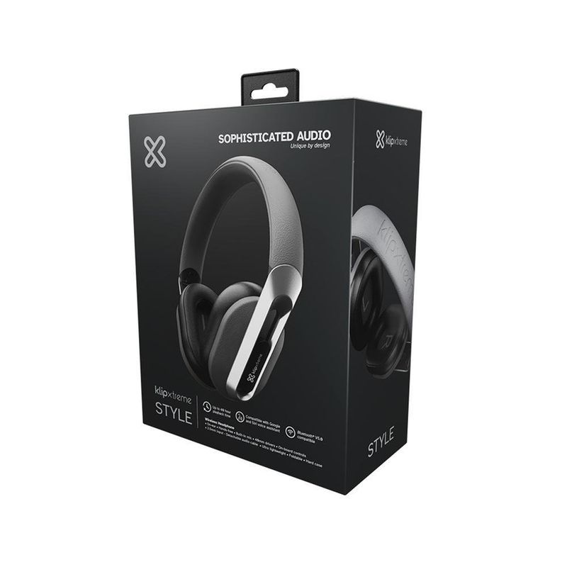 Audífonos Inalámbricos de Diadema Premium Gris - Klipxtreme