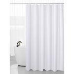 Cortina de Baño con Ganchos Blanca de 180X180 Cm - Viva