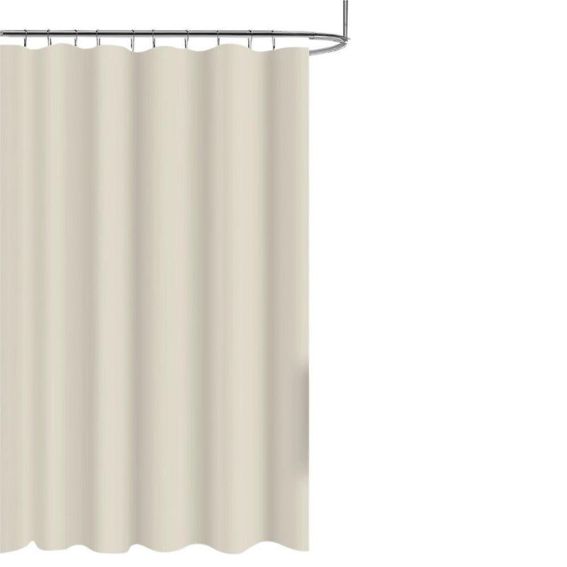 Cortina de Tela para Baño con Ganchos Crema 180X180 Cm - Viva