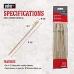 Set-De-Pinchos-De-Bambu-25-Unidades---Weber