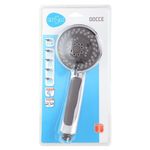 Cabeza De Ducha Redonda Cromado Con Gris 4 Funciones - Sensea